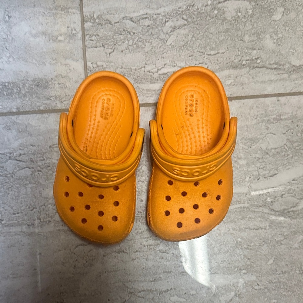 CROCS Kids Bright Orange Sandals